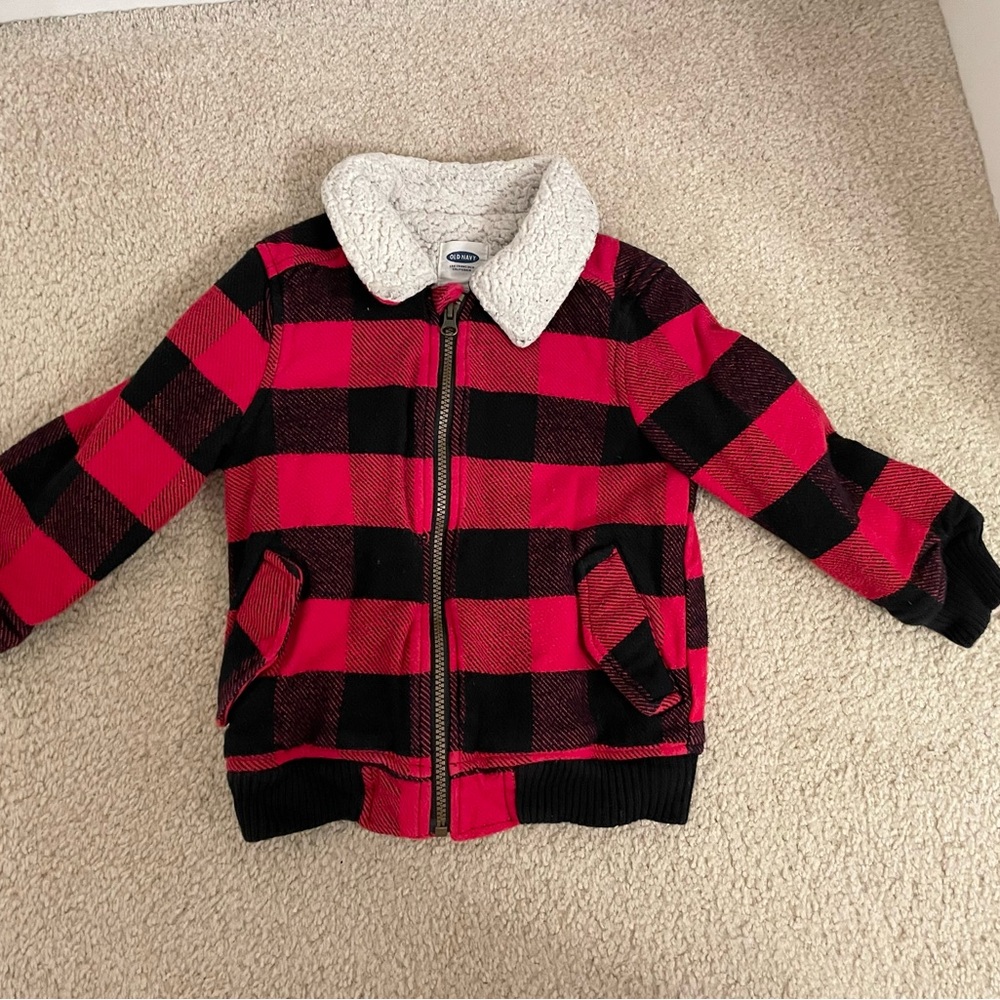 Kids Old Navy Sherpa Lined Zippered Jacket Size 5T